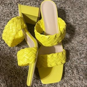 Yellow heels